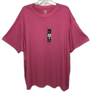 Athletic Works Womens Plus Size 3XL Pink T-Shirt Moisture Wicking Tee NWT